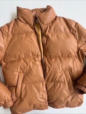 TCEC Cognac Brown Puffer Jacket